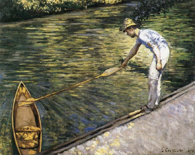 Gustave Caillebotte Tug the racing boat